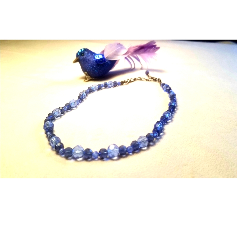 New Handmade Necklace For Women/Blue Color - Picture 2 of 7